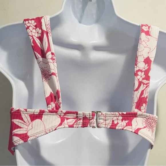 Xhilaration Juniors' Ribbed Knot-Front Bralette Bikini Top Medium Size - Picture 10 of 15